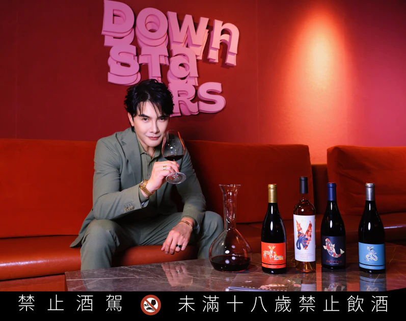 乾杯酒莊首度邀請藝人謝佳見擔任合作代言。