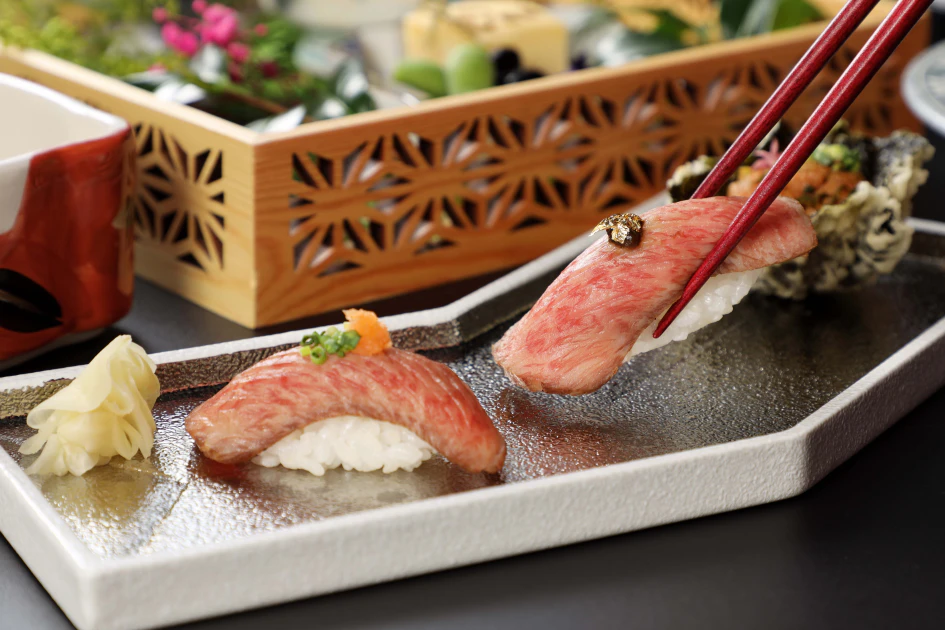 極上·日山_特品「和牛三味 握壽司」