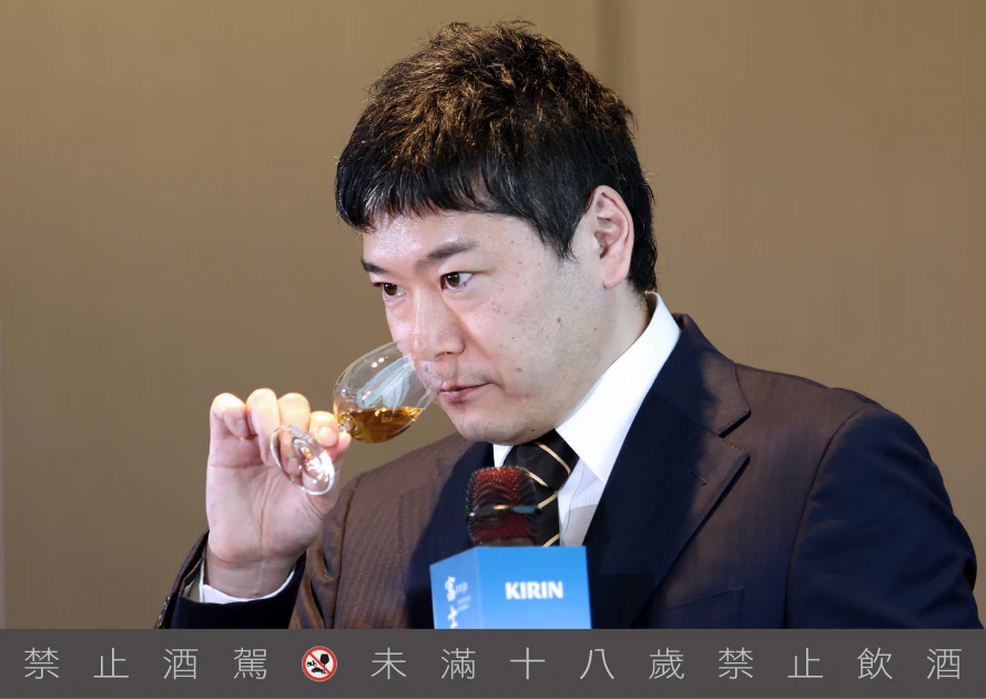 富士御殿場蒸溜所調酒師-竹重 元氣先生揭示「富士」系列背後的風土奧義與工藝精神，現場讓賓客透過品飲體驗展現日本匠心與自然融合的極致美學。