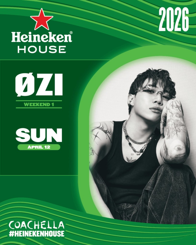 OZI受邀登Coachella HEINEKEN House