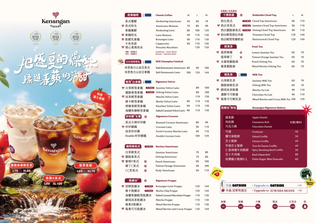全台門市菜單