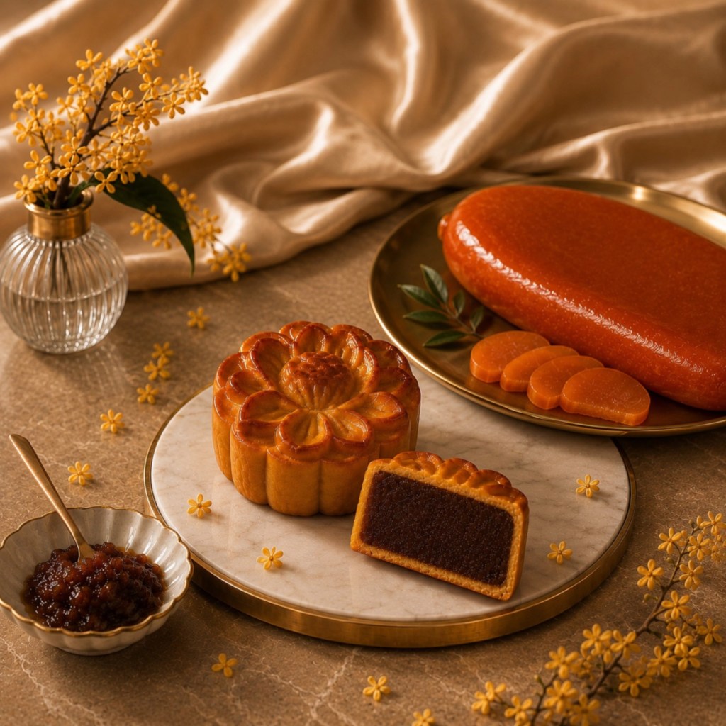 台灣精品烏魚子品牌「魚香涎」推《烏金鏡月之禮》月餅禮盒，即日起開放預訂。